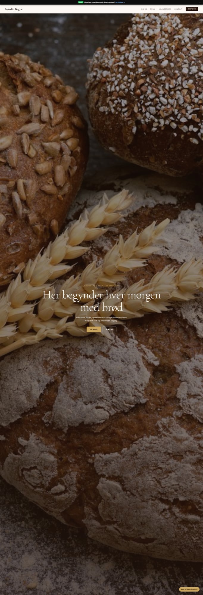 Nordic Bageri — Bakery brand with category-filtered catalogue